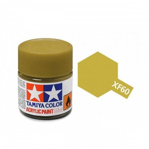 TAMIYA XF-60 DARK YELLOW - ACRYLIC PAINT MINI (FLAT) 10ML